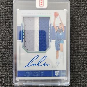 2018-19 Panini National Treasures Basketball Luka Doncic RC Patch Auto /20